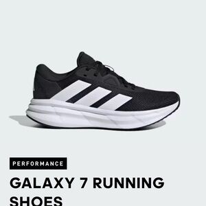 adidas Galaxy 7 Running Shoes - Black & White